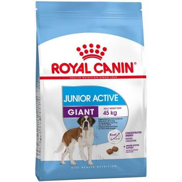 

Сухой корм Royal Canin Giant Junior Active для щенков гигантских пород с высокими энергетическими потребностями старше 8 месяцев 15 кг