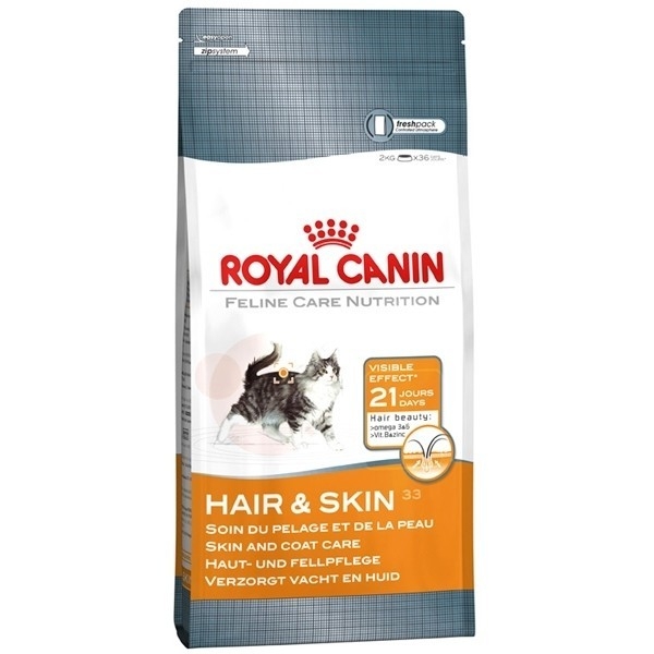 

Сухой корм Royal Canin Hair & Skin Care для котов от 1 до 7 лет для заботы о коже и шерсти 2 кг