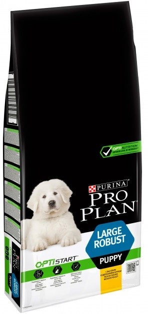 

Сухой корм Purina Pro Plan Dog Large Puppy Robust с курицей и рисом 12 кг