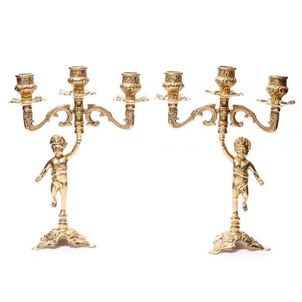 

Пара подсвечников на 3 свечи Bambino 80.326 Alberti Livio