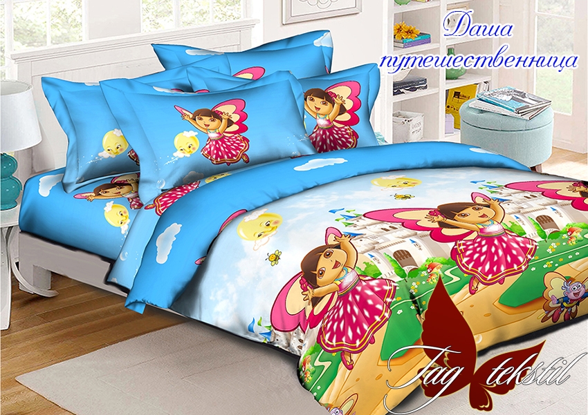 

Постельное белье (Даша-путешественница) ТМ TAG 150x215 см 000077063