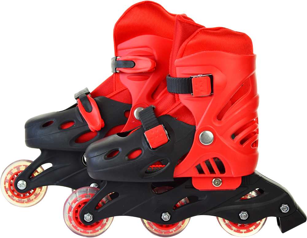 

Роликовые коньки размер 30-34 PVC Красные (SC190155-красные)