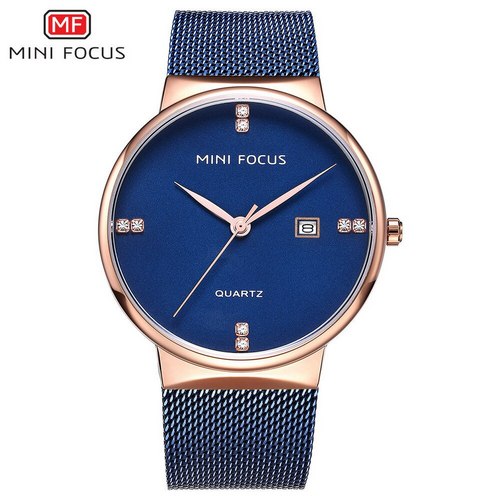 

Женские наручные часы (MF0181G.04 Blue-Cuprum) Mini Focus 40 мм Синий 000075436