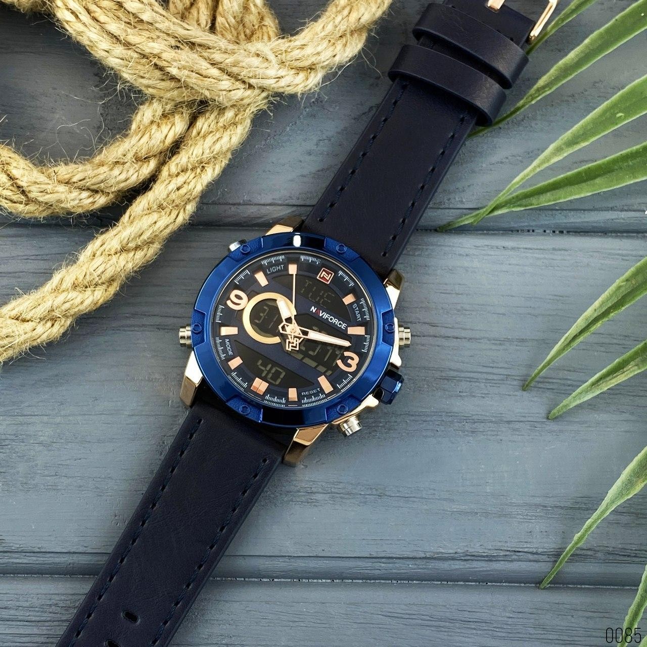 

Мужские наручные часы (NF9097 Blue-Cuprum) Naviforce 45 мм Синий 000075301