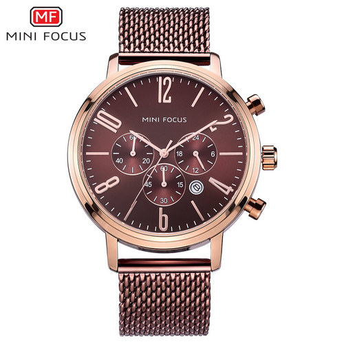 

Женские наручные часы (MF0183G.04 Brown-Cuprum-Brown) Mini Focus 46 мм Коричневый 000075433