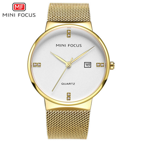 

Женские наручные часы (MF0181G.03 Gold-White) Mini Focus 40 мм Золотой 000075437