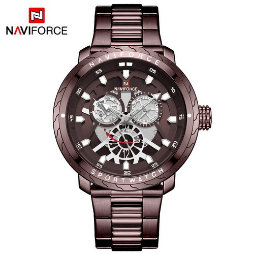 

Мужские наручные часы (NF9158 All Brown) Naviforce 45 мм Коричневый 000075356