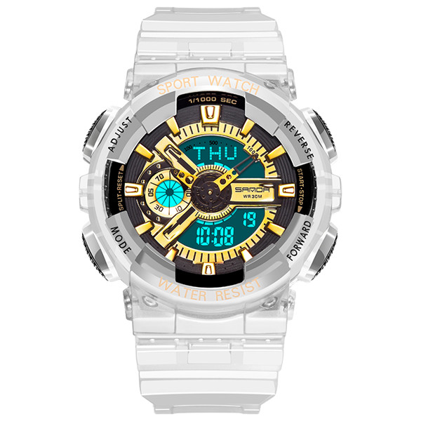 

Мужские наручные часы (298 Gold) Sanda 50 мм Белый 000075387