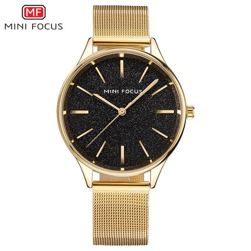 

Женские наручные часы (MF0044L.04 Gold-Black Shine) Mini Focus 35 мм Золотой 000075450