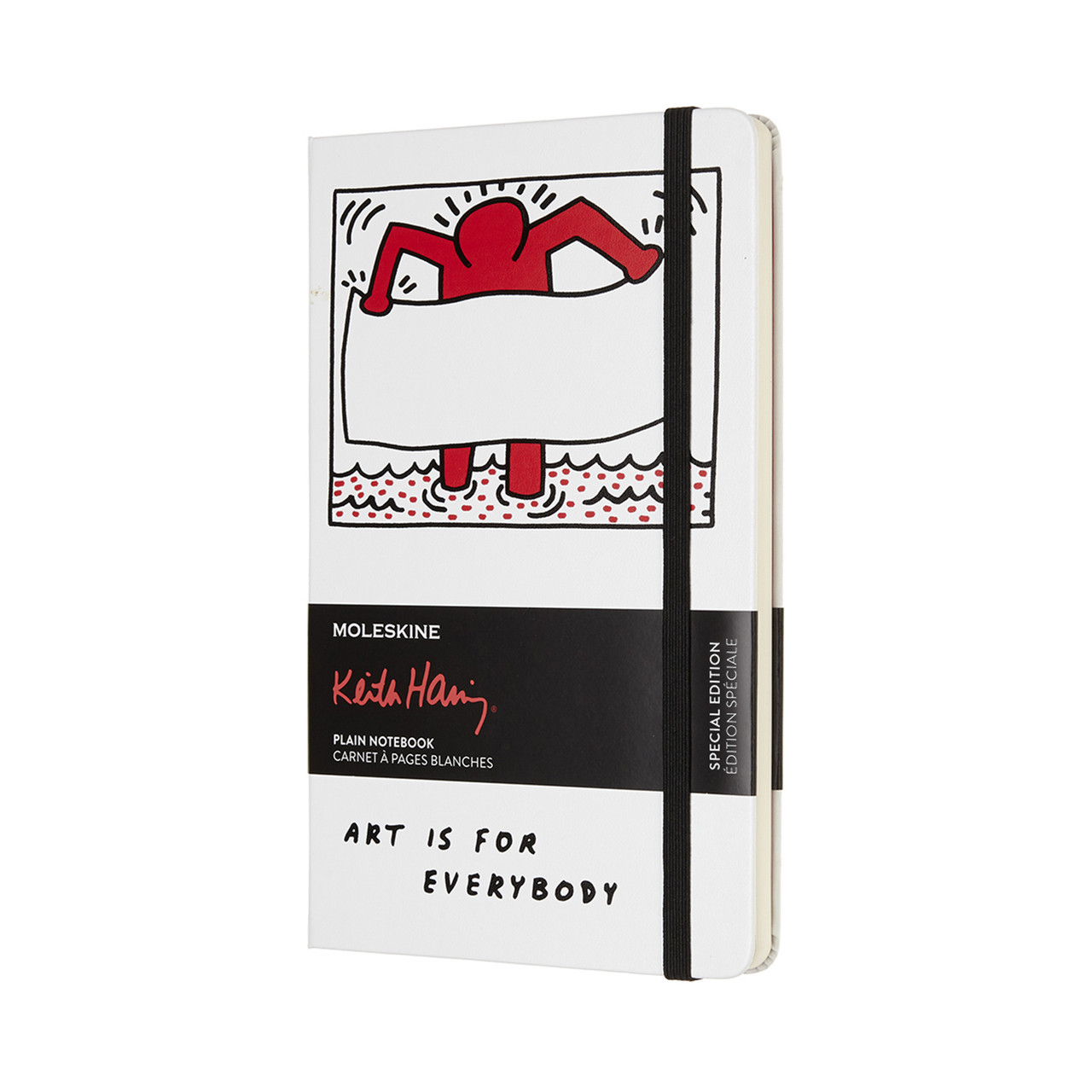 

Блокнот Moleskine Limited Keith Haring Средний 240 страниц Белый Нелинованный (13х21 см) (8055002854832)