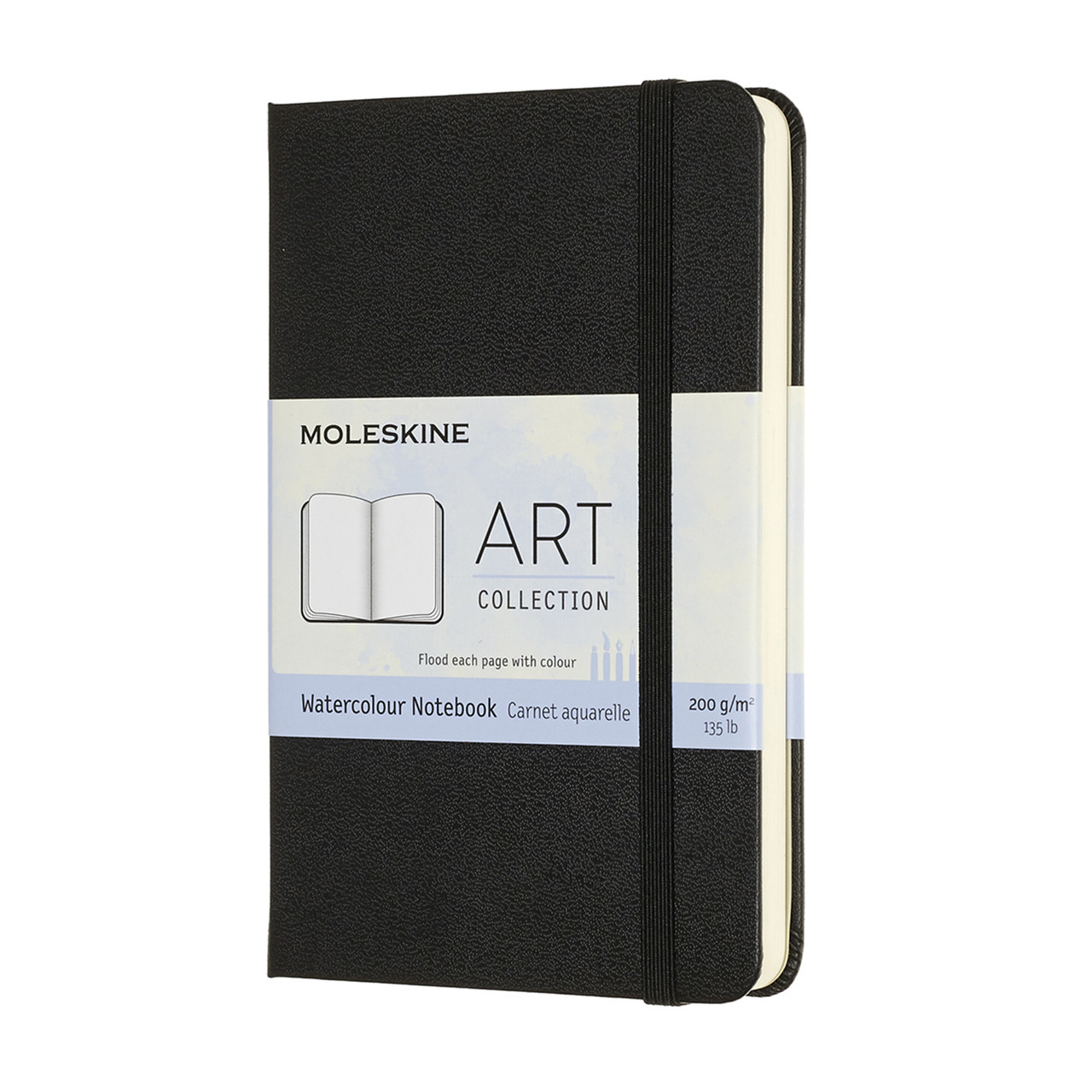 

Блокнот Moleskine Art Карманный (9х14 см) Акварель Черный (8058647626741)
