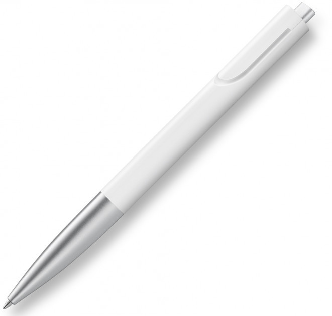 

Ручка Шариковая Lamy Noto Белая и Серебристая / Стержень M16 1,0 мм Чёрный (4014519282389)