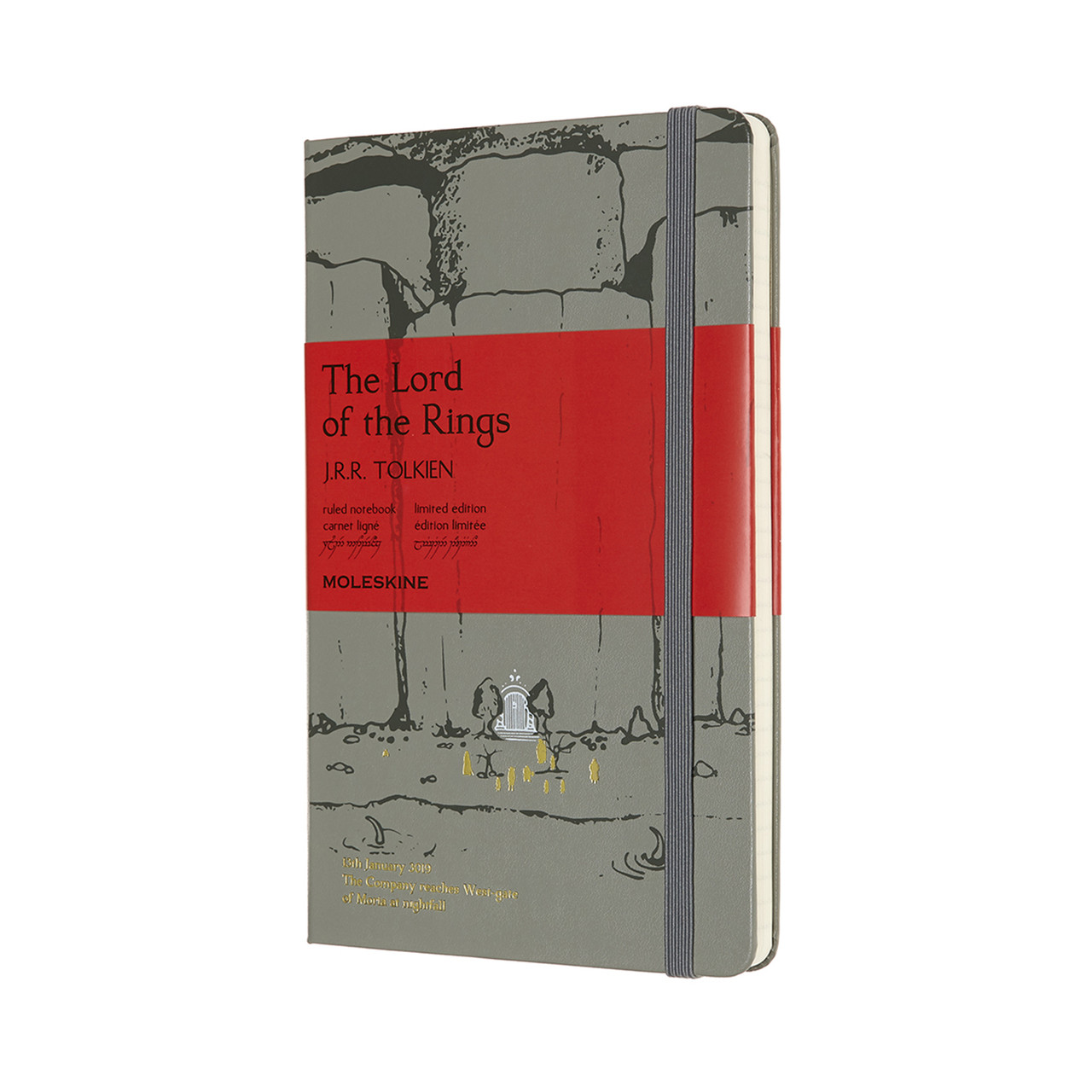 

Блокнот Moleskine Limited Lord of the Rings Средний (13х21 см) 240 страниц в Линейку Серый (8053853600158)