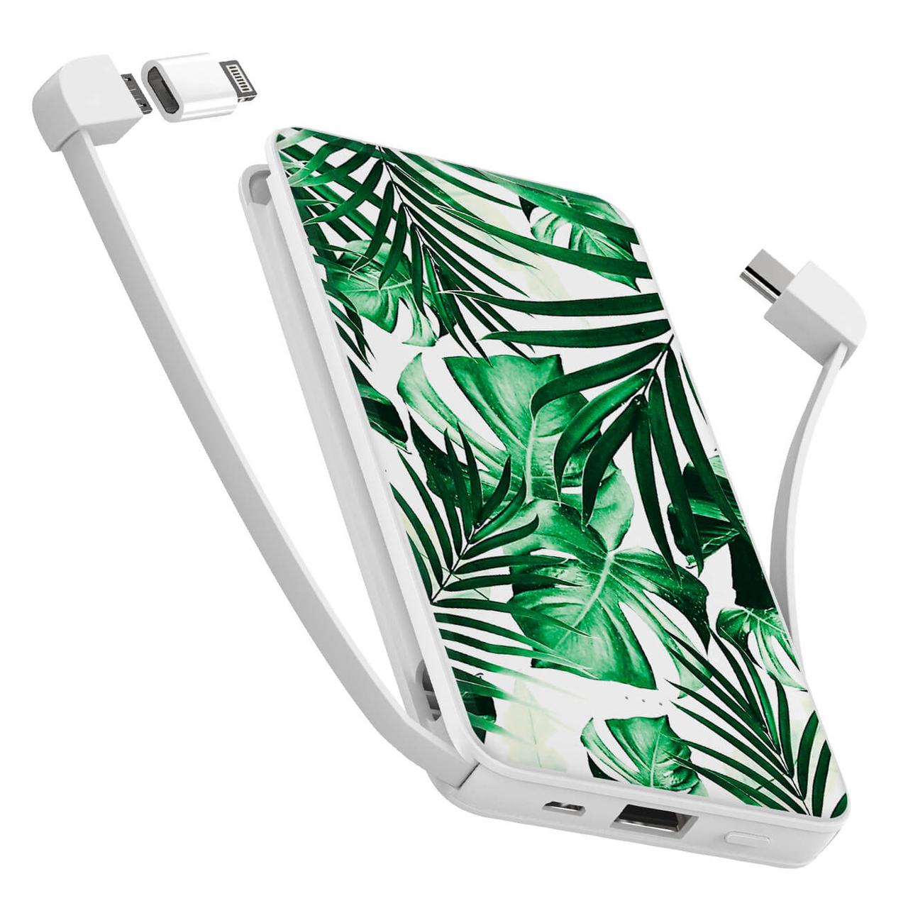 

Power Bank ZIZ 10000 mAh Листья — Повербанк, УМБ, Портативная батарея (1899)