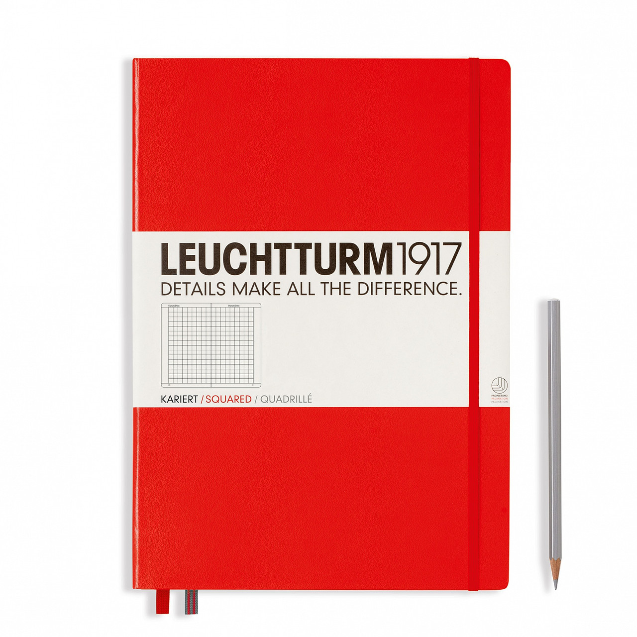 

Блокнот Leuchtturm1917 Большой Classic Красный в Линейку (22,5х31,5 см) (304439) (4004117317385)