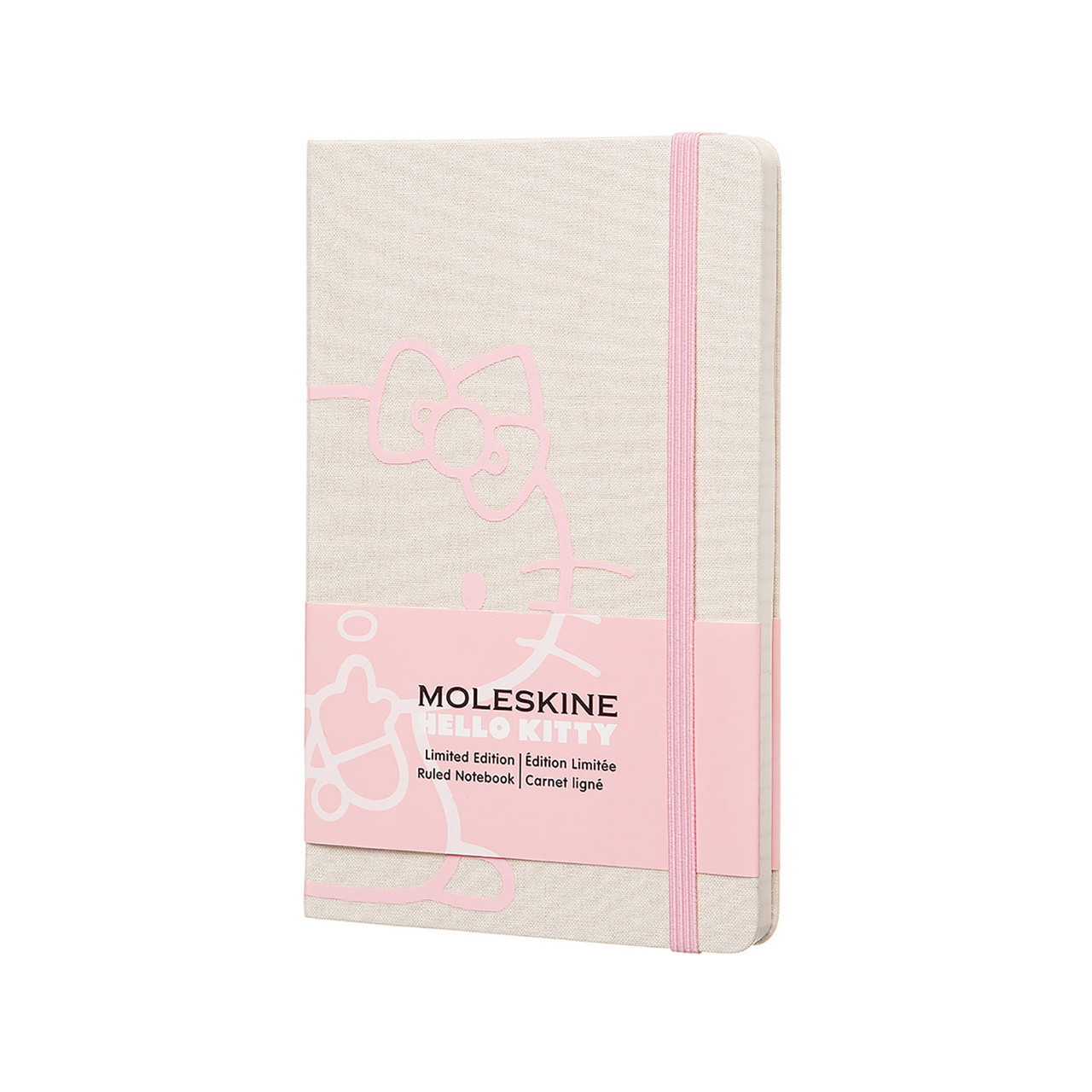 

Блокнот Moleskine Limited Hello Kitty Средний 240 страниц Белый в Линейку в Тканевой обложке (13х21 см)