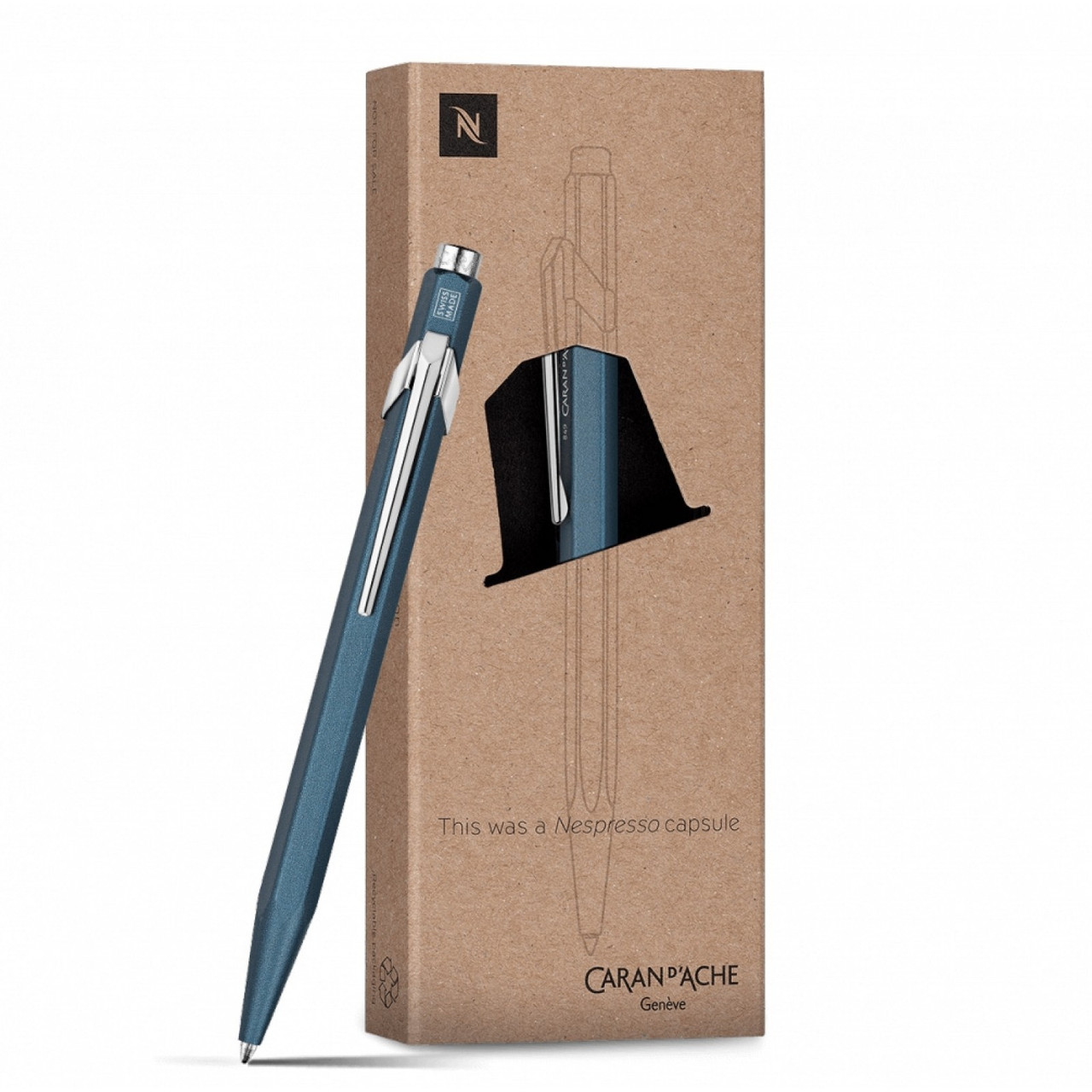 

Ручка Caran d'Ache 849 Nespresso Синяя + box (849.159) (7630002338851)