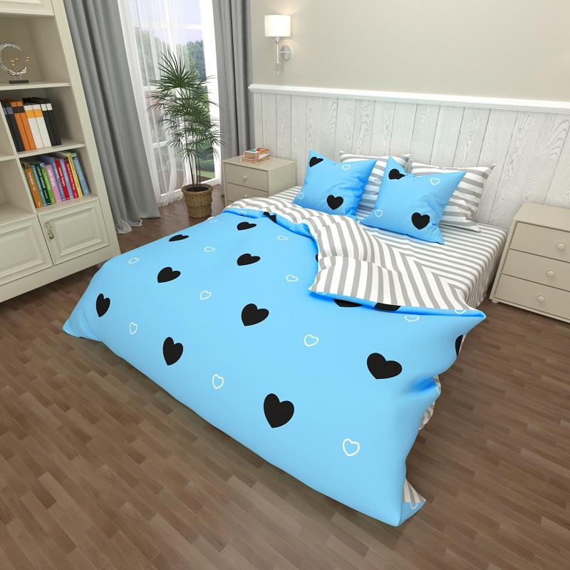 

Комплект постельного белья Уютная Жизнь Бязь Голд Семейный 150x220x2 (K-G-N-7434-A-B-F-G)