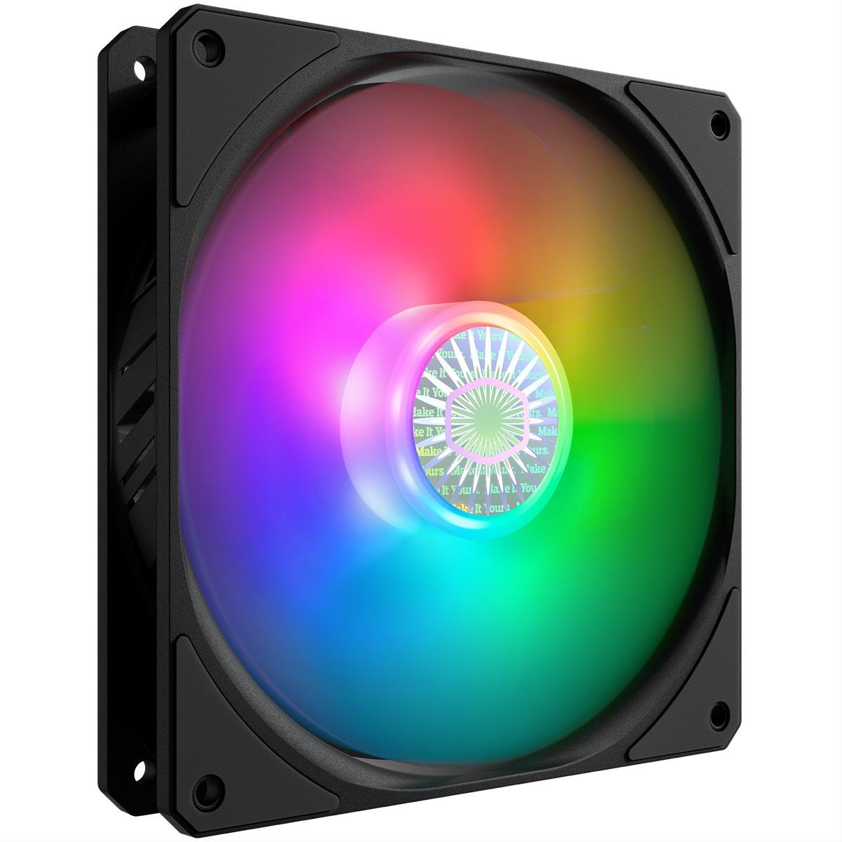 

Вентилятор Cooler Master SickleFlow 140 ARGB Sync (MFX-B4DN-14NPA-R1), 140х140х25 мм, 4pin, черный