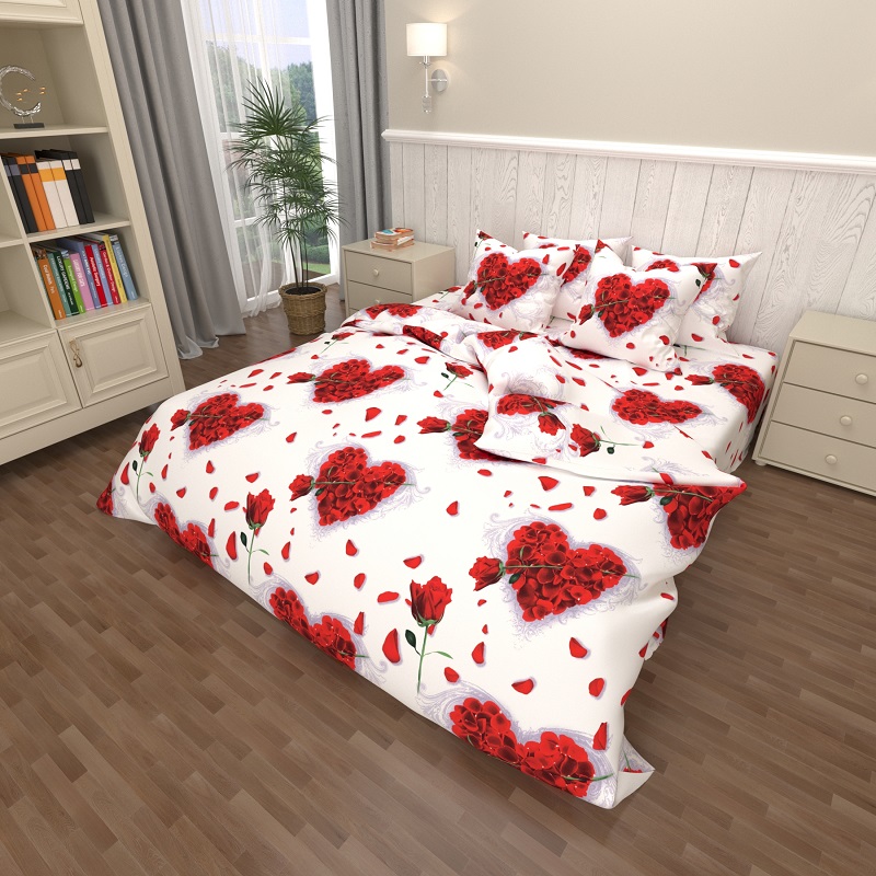 

Комплект постельного белья Уютная Жизнь Бязь Голд Семейный 150x220x2 (K-G-N-7603)
