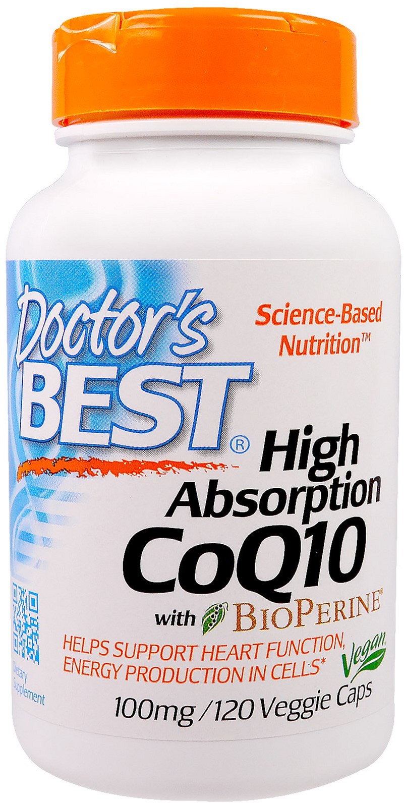 

Натуральная добавка Doctor's Best BioPerine Коэнзим Q10 высокой Абсорбации 100 мг 120 гелевых капсул (753950001886)