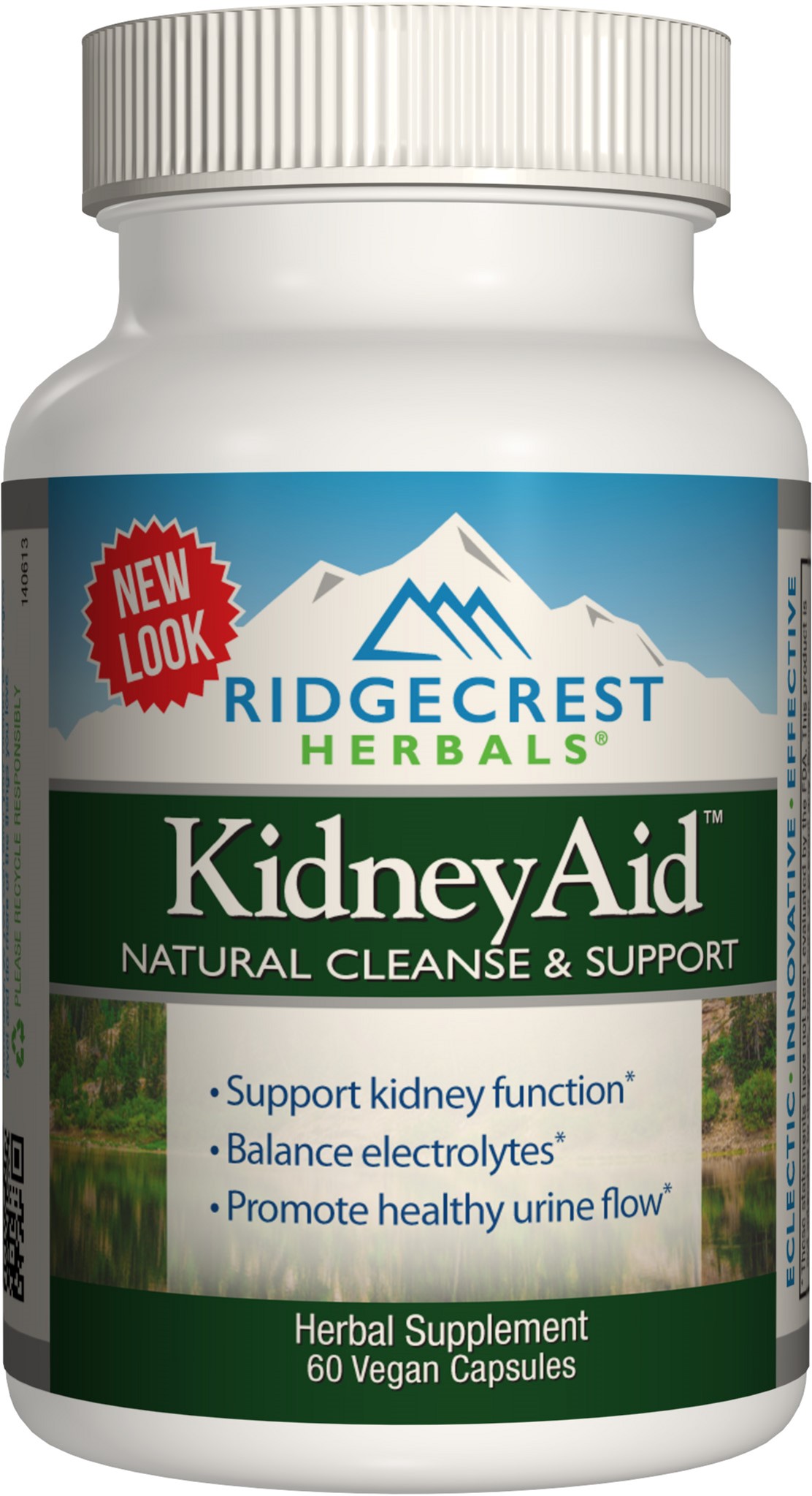 

Натуральная добавка Ridgecrest Herbals KidneyAid 60 гелевых капсул (355724001681)