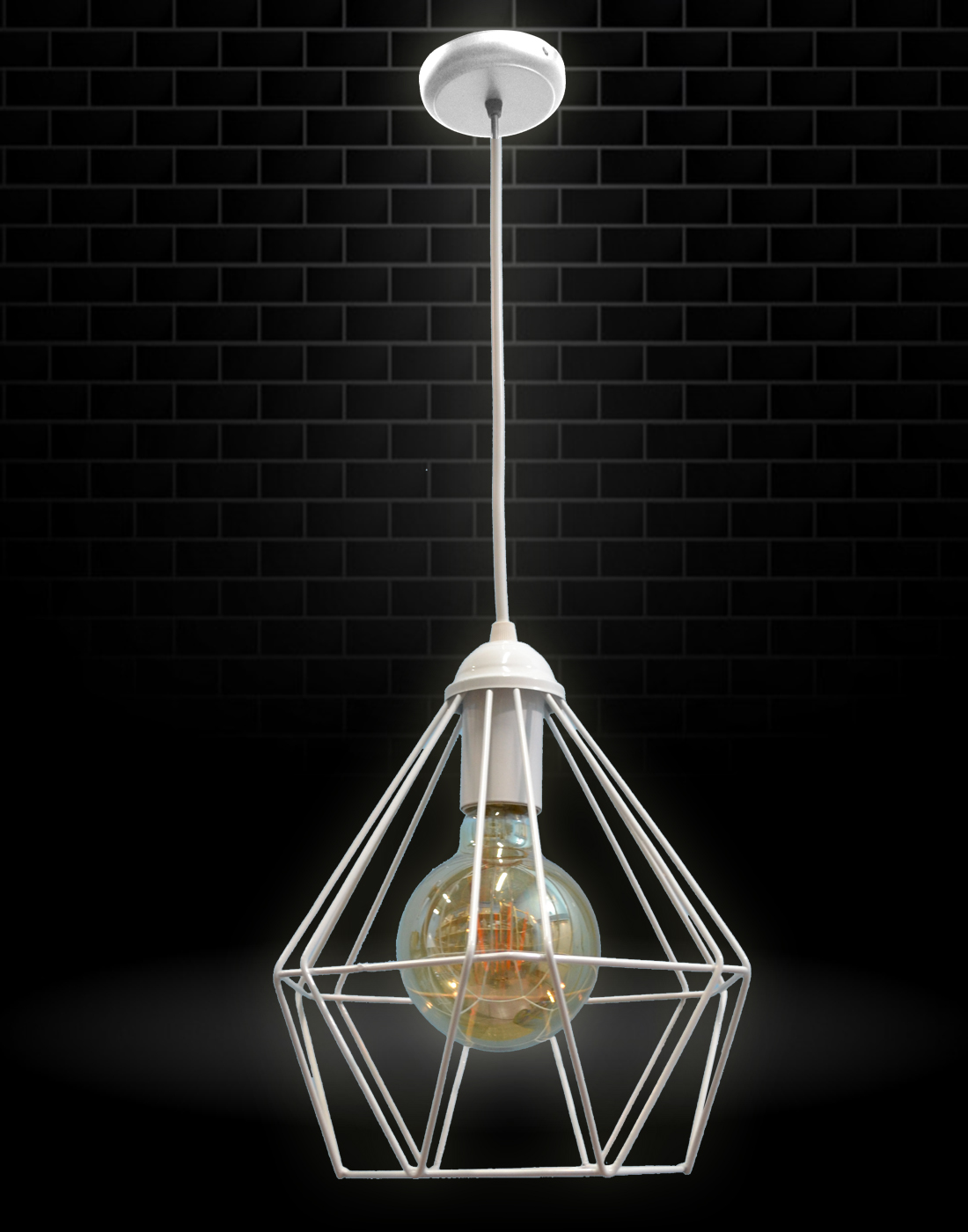 

Светильник потолочный подвесной 100lamp Loft Е-27, планка, металл, белый (NL 0537 W)