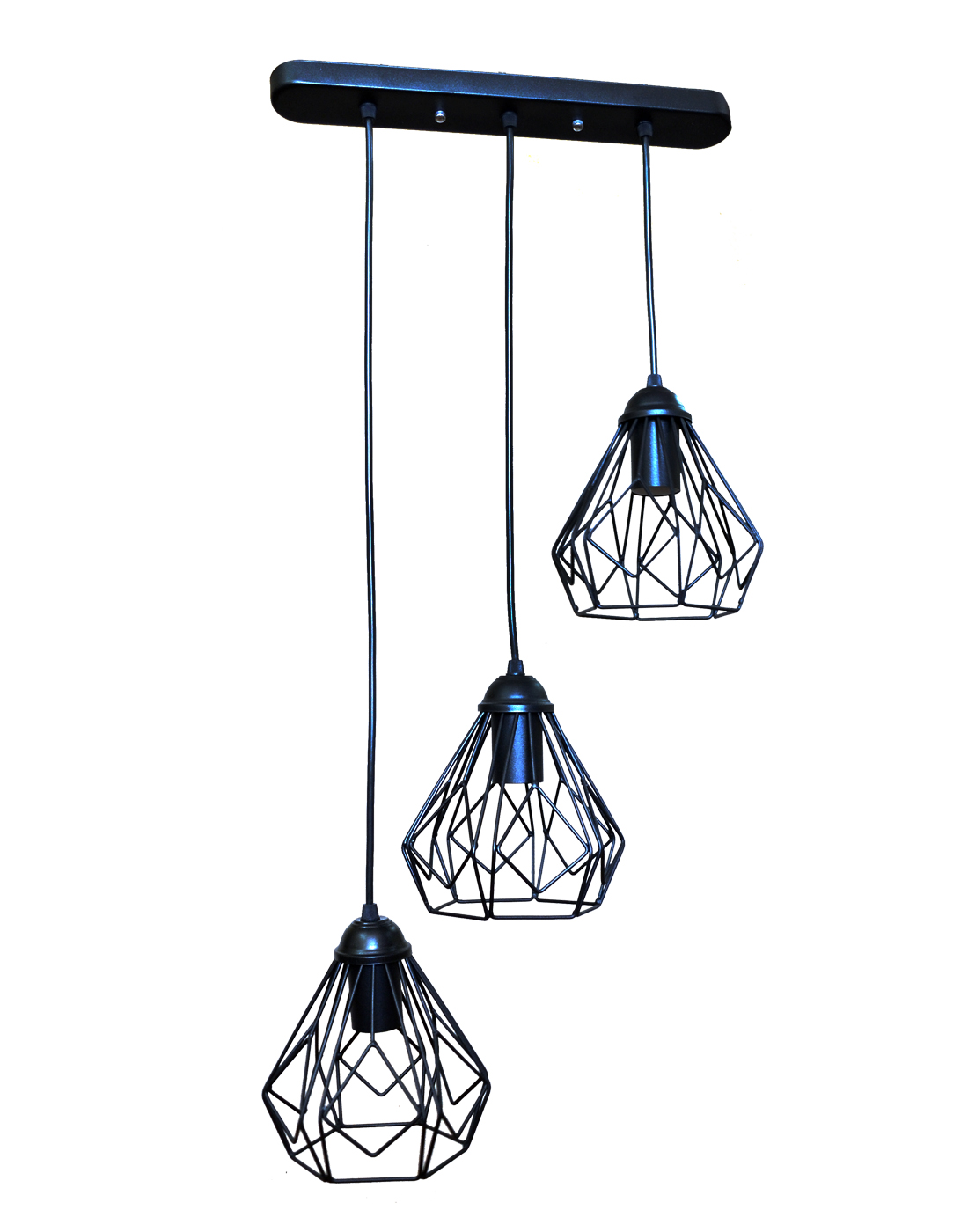 

Светильник потолочный подвесной 100lamp Loft Е-27, металл, черный (NL 538-3)