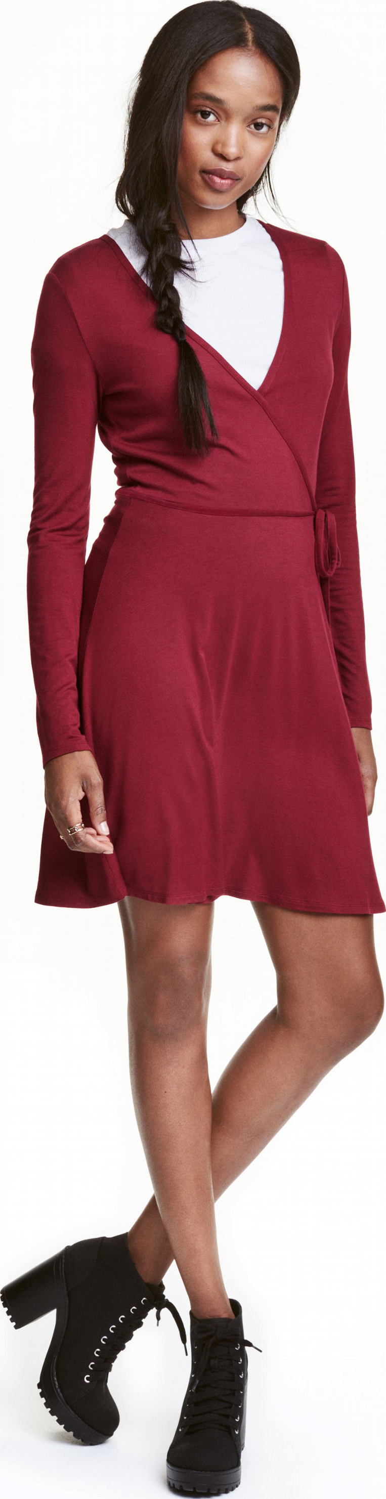 

Платье H&M XAZ181079HRLJ  Темно-красное, Платье H&M XAZ181079HRLJ 32 Темно-красное