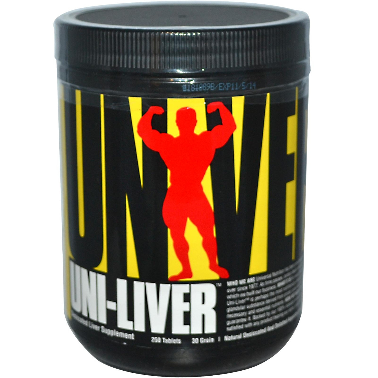 

Аминокислота Universal Nutrition Uni-Liver 250 таблеток (102480)