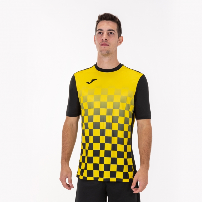 

Футболка JOMA t-shirt flag black-yellow s/s S (100682.109)