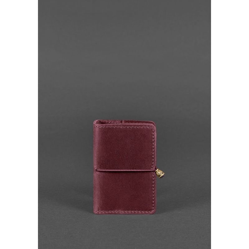 

Женский очень удобен кожаный кард-кейс BlankNote 7.0 Бордовый BN-KK-7-vin-kr