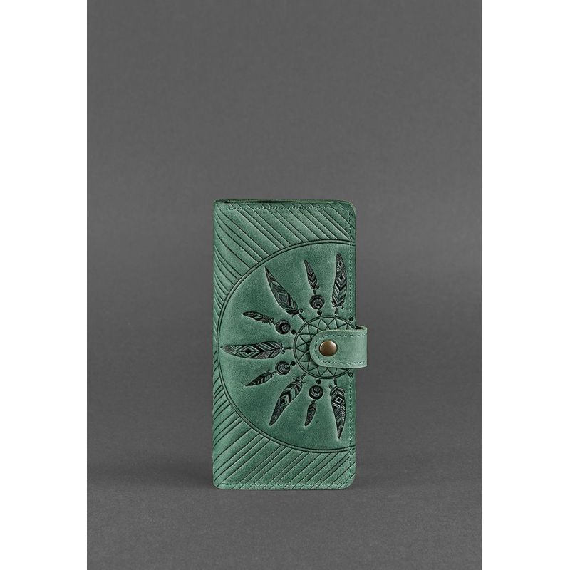 

Функциональное женское кожаное портмоне BlankNote 7.0 Инди BN-PM-7-iz-ls Зеленое