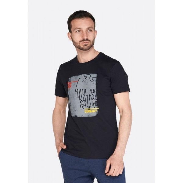 

Футболка мужская Lotto TEE GERMANY JS M ALL BLACK 213473/1CL