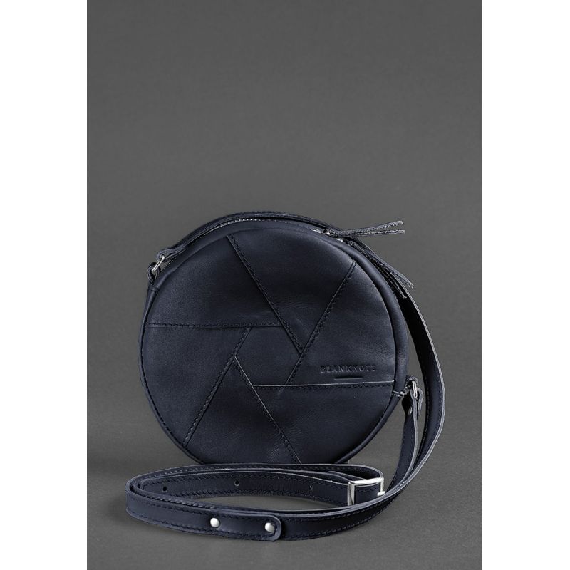 

Миниатюрная круглая женская сумка BlankNote Бон-Бон BN-BAG-11-navy-blue Темно-синяя