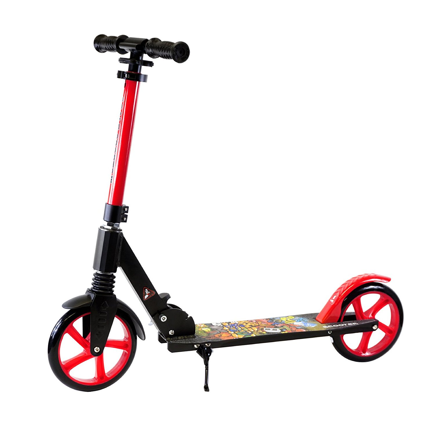 

Самокат двухколесный Scale Sports 93х38х91-105 см (fit0002795) Красный