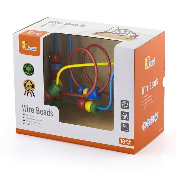 

Лабиринт Бусинки Viga Toys 23х19х13 см (igr0000895) Разноцветный