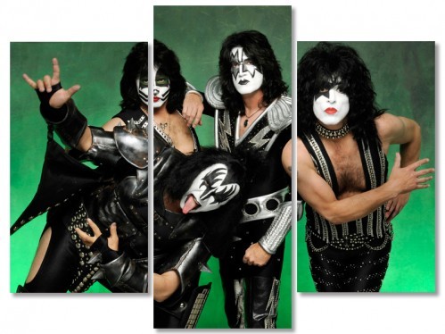 

Модульная картина IDEAPRINT Kiss the band V-10334 90x70 см