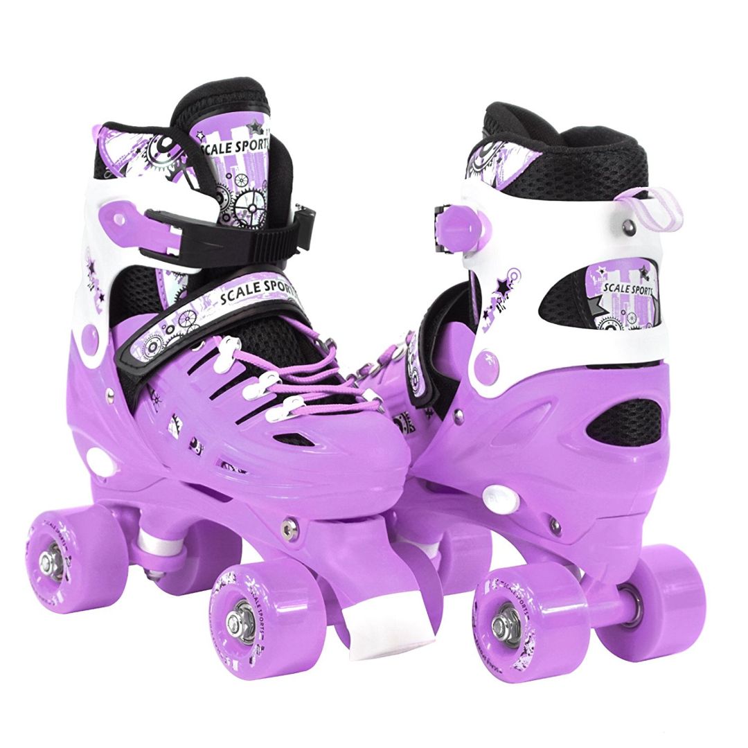 

Раздвижные ролики квады детские Scale Sports 34 - 38 (fit0002421) Фиолетовый