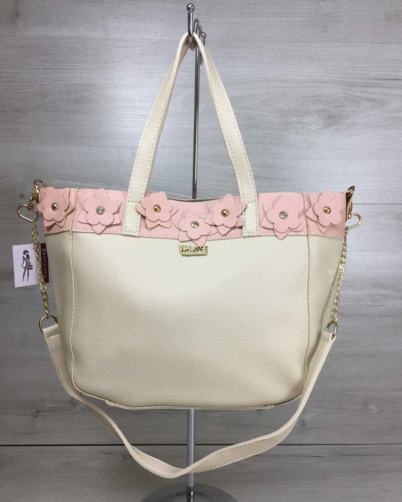 

Сумка женская WeLassie 25х10х38 см Бежевый