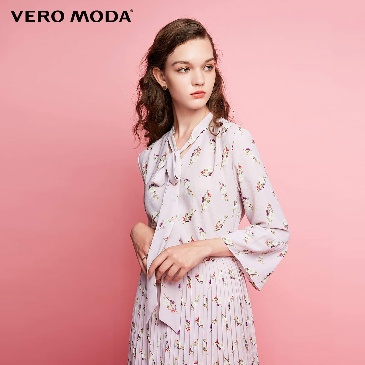 

Блуза Vero Moda 317431503C19 M с.рожевий комб.
