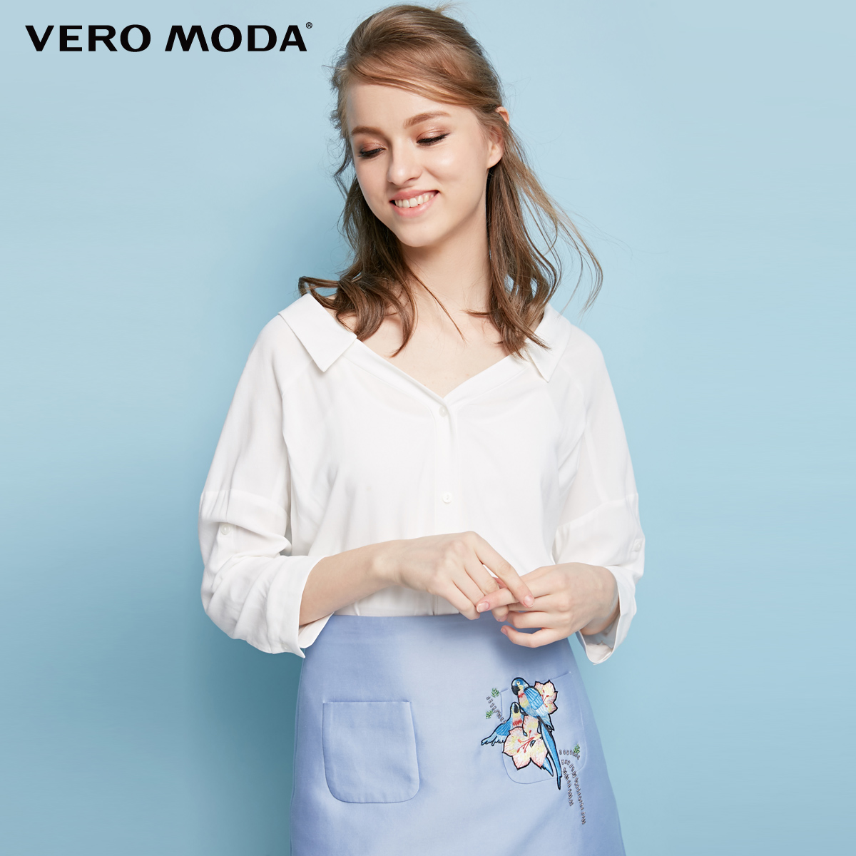 

Блуза Vero Moda 317231553S85 L білий