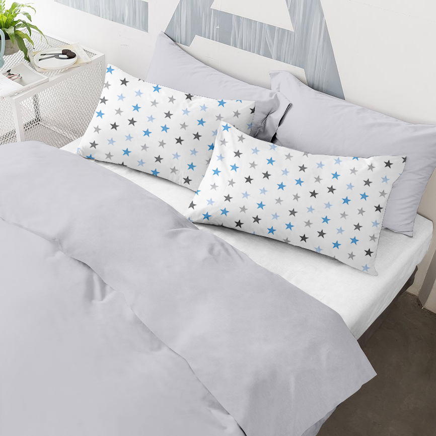 

Наволочки Cosas Set4Pillow Grey StarGreyBlue 40х60 2 шт, 50х70 2 шт