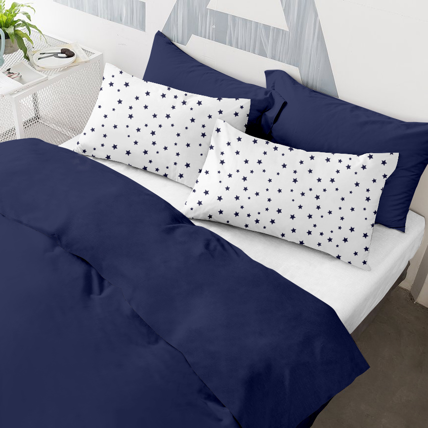 

Наволочки Cosas Set4Pillow Blue StarsWBlue 50х70 4 шт