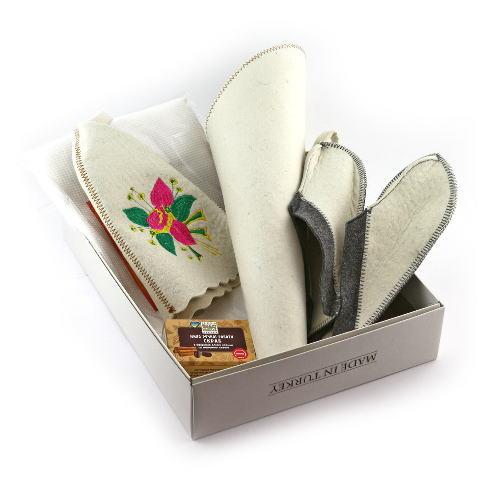 

Подарочный набор для сауны №1 Цветок, для нее