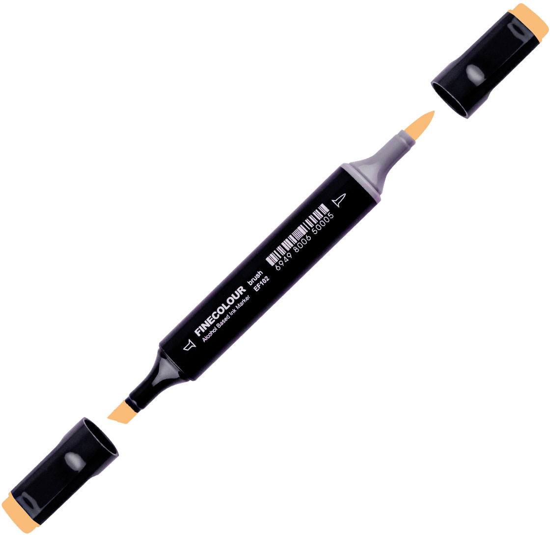 

Маркер Finecolour Brush спиртовой 177 серебристо-желтый YR177 (EF102-177)