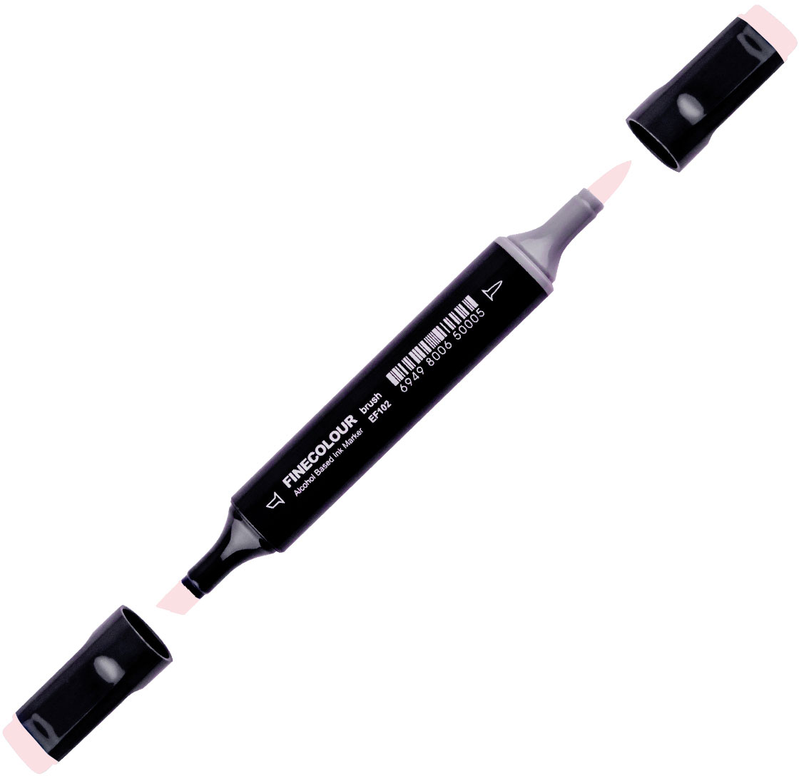 

Маркер Finecolour Brush спиртовой 381 розовый лосось R381 (EF102-381N)
