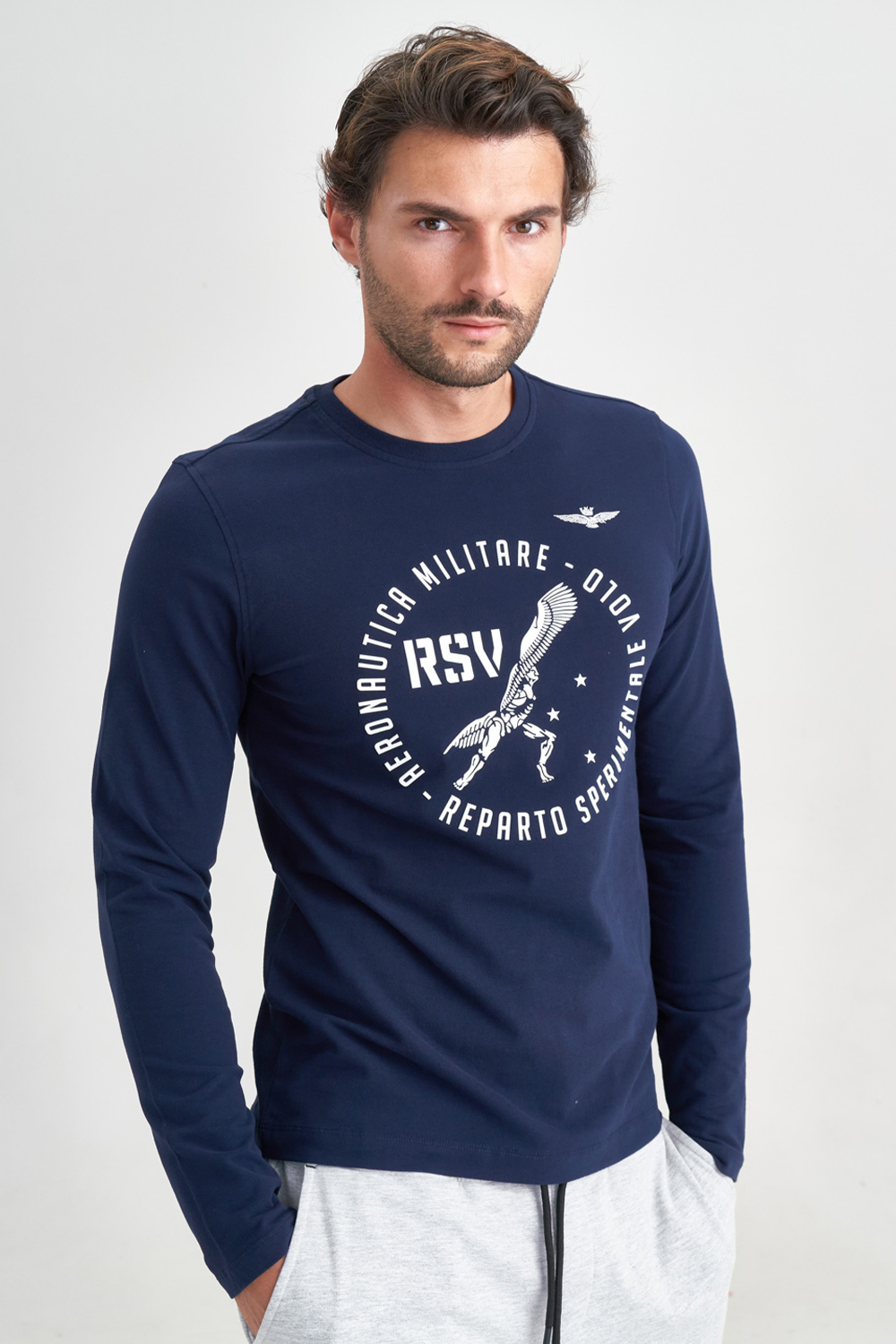 

Лонгслив с эмблемой Aeronautica Militare 3535 M