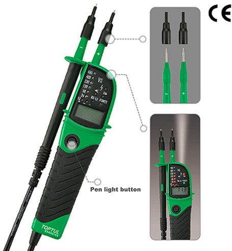 

Тестер напруги мультифункціональний з цифровим дисплеєм 12 ~ 690 V AC/DC Toptul EAAA0169
