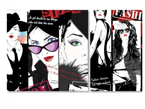 

Модульная картина IDEAPRINT It girl V-10010 101x61 см